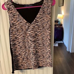 Trendy Zebra Print Sleeveless Top